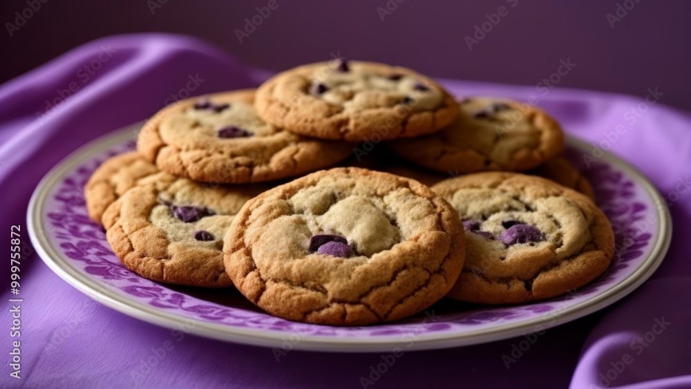 Deliciously baked cookies ready to be savored Deliciously baked cookies ready to be savored