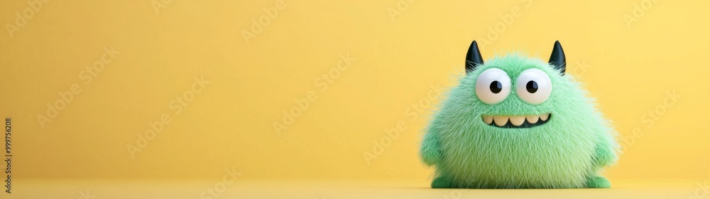 Whimsical Monster Design, a playful 3D character with quirky features, set against a minimalist backdrop that emphasizes its charming, eccentric personality in an uncluttered space. Whimsical Monster Design, a playful 3D character with quirky features, set against a minimalist backdrop that emphasizes its charming, eccentric personality in an uncluttered space.