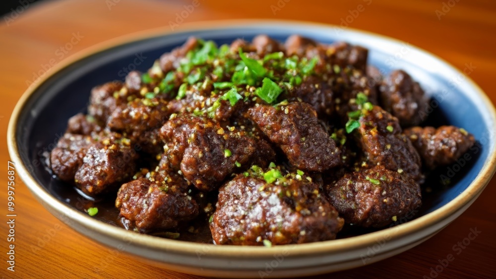 Delicious meatballs with herbs ready to be savored Delicious meatballs with herbs ready to be savored