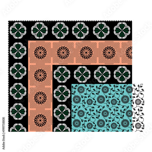 bedsheet design digital art use hand work and digital printing