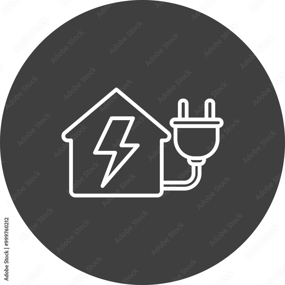 Obraz premium Power Home icon