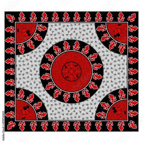 bedsheet design digital art use hand work and digital printing