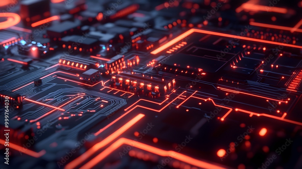 Abstract circuit board futuristic technology processing background. Abstract circuit board futuristic technology processing background.