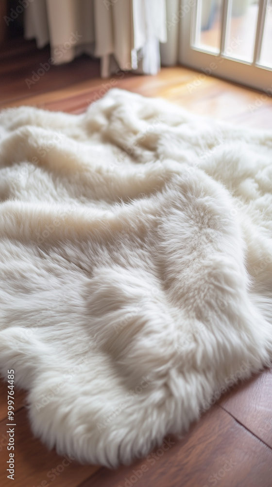 Soft Fluffy White Rug on Wooden Floor, Cozy Home Decor
Soft Fluffy White Rug on Wooden Floor, Cozy Home Decor