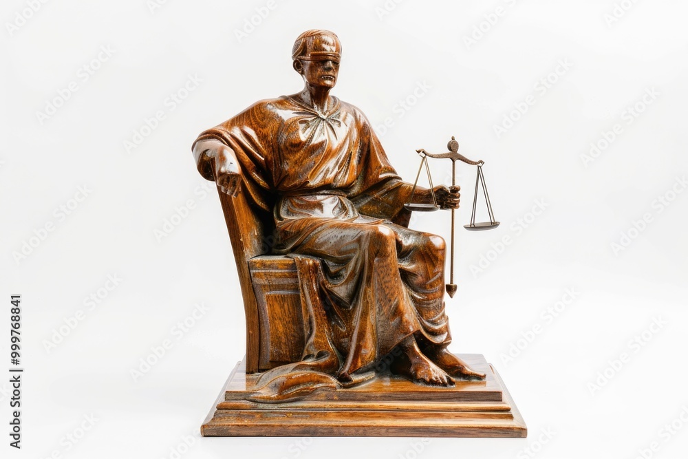 Fototapeta premium A person sitting on a chair holding a scale, possibly for weighing or measuring something