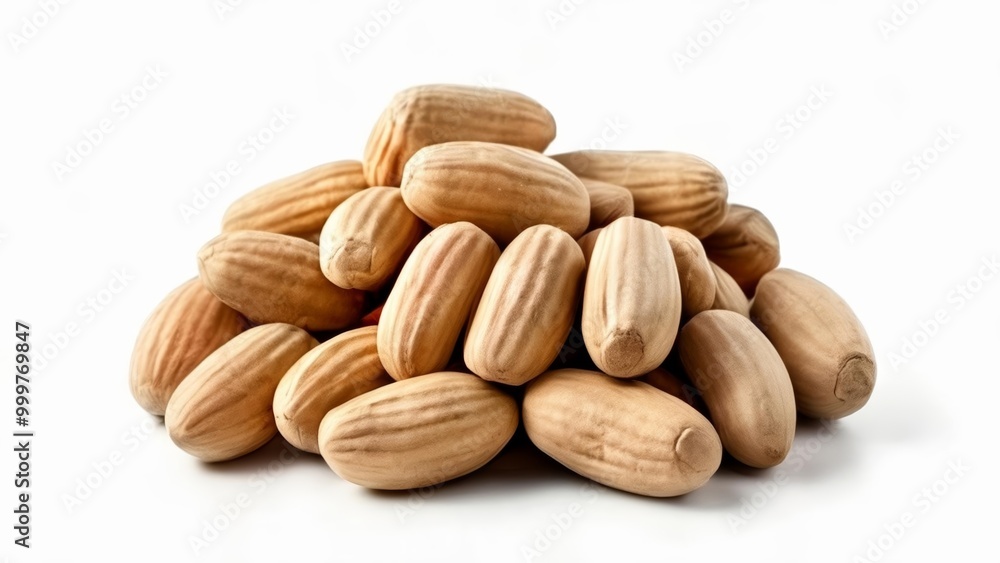 Obraz premium A pile of almonds fresh and ready to eat