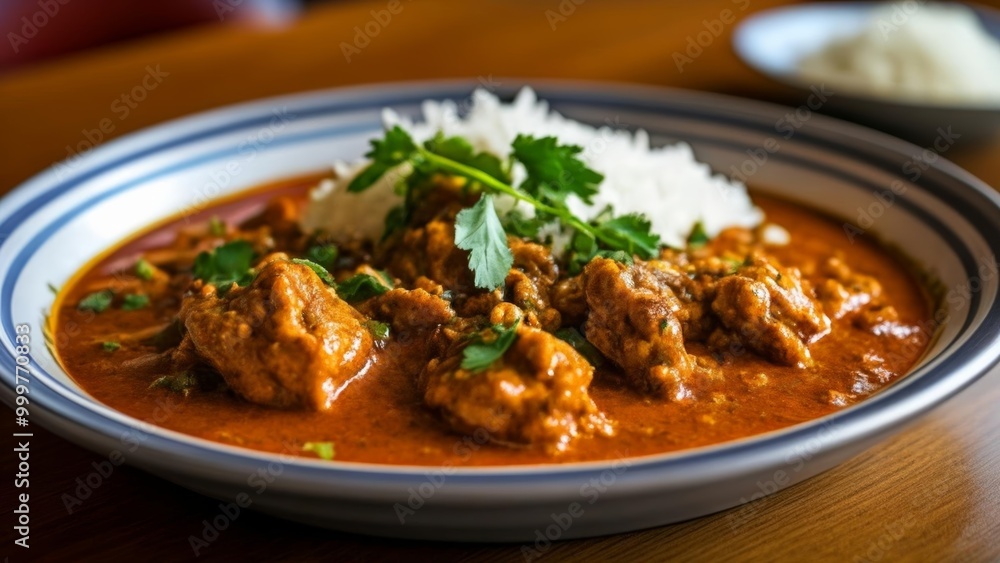 Delicious Indian Curry with Rice Delicious Indian Curry with Rice