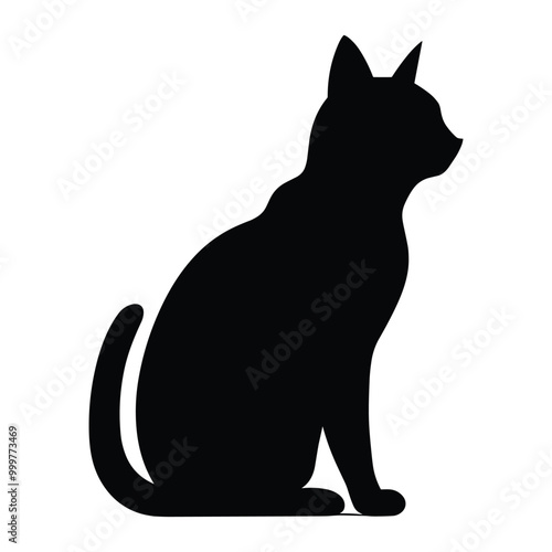 Cat silhouette vector