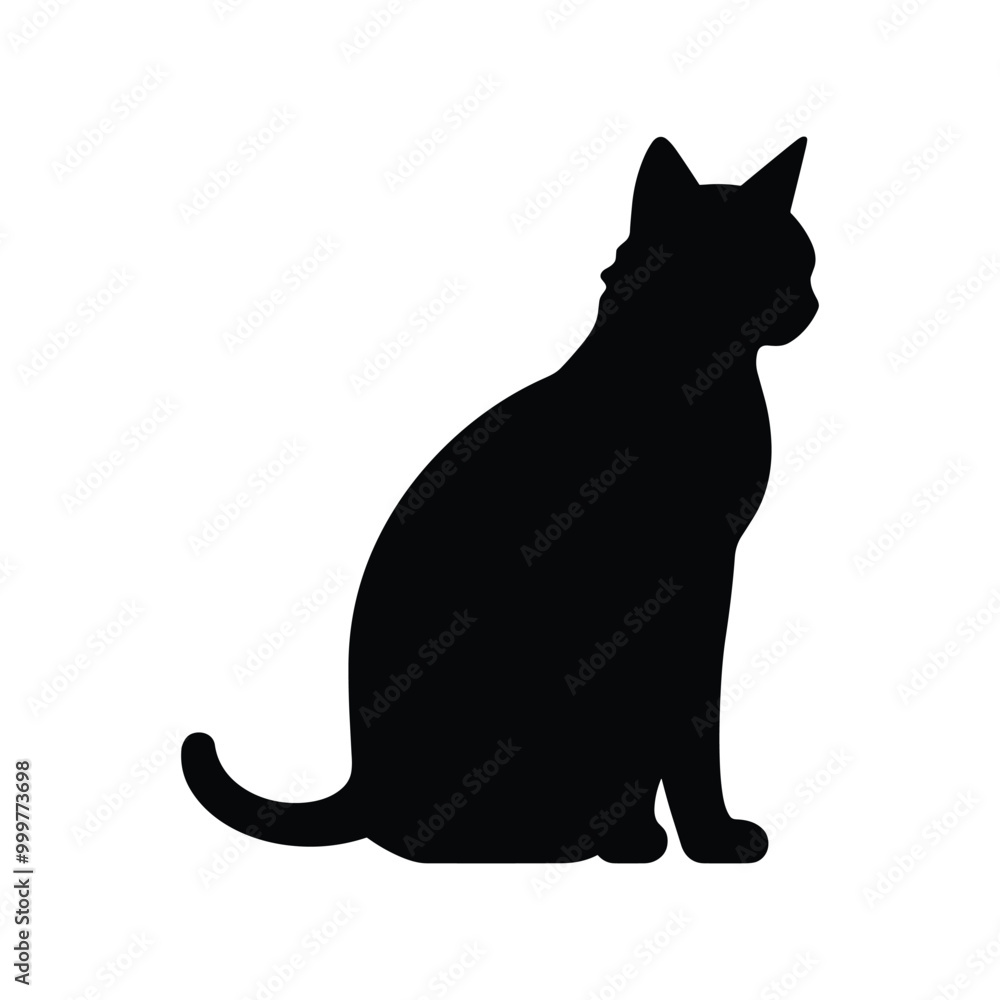 Fototapeta premium Cat silhouette vector