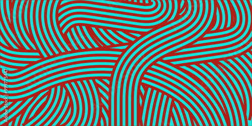 Wave pattern seamless abstract background. Stripes wave pattern. Hand drawn line arts design for prints, fabric, poster and wallpaper.
