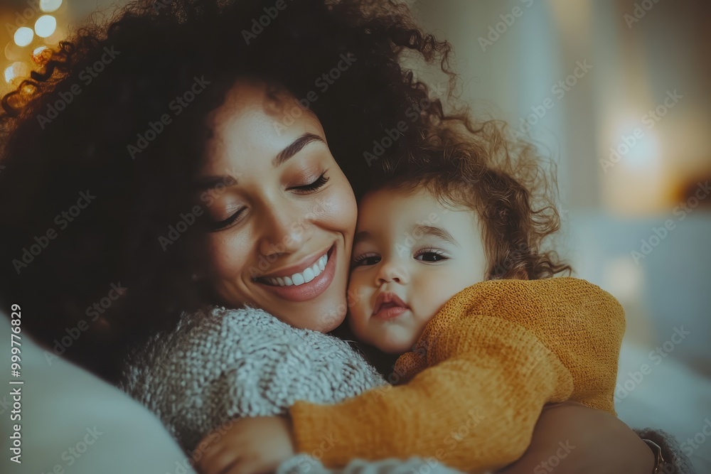 Warm Embrace Between Mother and Child