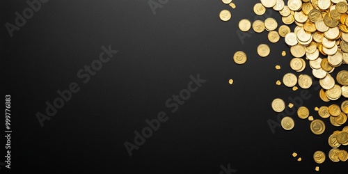 A collection of gold coins ...