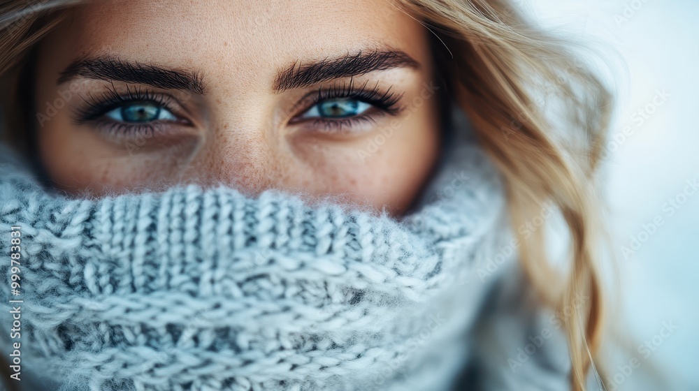 A blurred image of a figure with long blonde hair, dressed in winter attire, suggesting a sense of mystery and the cold, seasonal atmosphere of the setting. A blurred image of a figure with long blonde hair, dressed in winter attire, suggesting a sense of mystery and the cold, seasonal atmosphere of the setting.