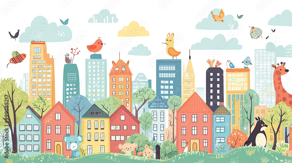 Vector animal background Vector animal background