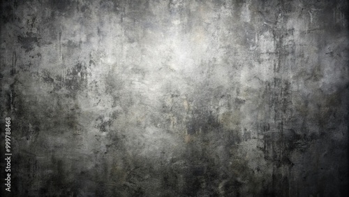 Grunge black and grey wall background with abstract reflections