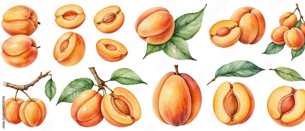 collection of peach fruit background4 collection of peach fruit background4