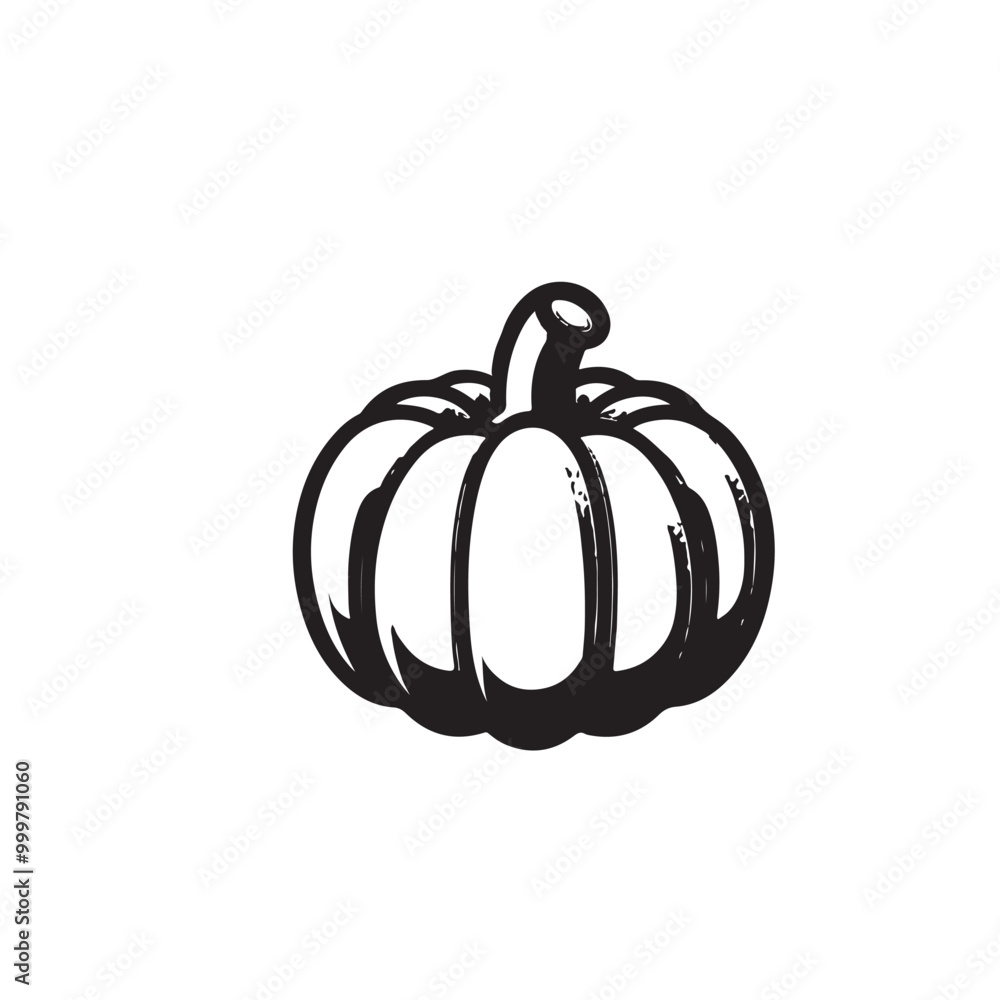pumpkin silhouette vector design isolated on white background, Autumn pumpkin icon pumpkin silhouette vector design isolated on white background, Autumn pumpkin icon