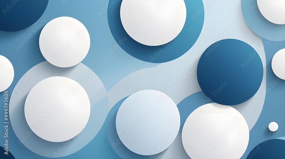 A sophisticated abstract geometric background featuring white and blue round shapes with subtle gradients and shadows.Design creates a sense of depth and dimension, perfect for a modern aesthetic. A sophisticated abstract geometric background featuring white and blue round shapes with subtle gradients and shadows.Design creates a sense of depth and dimension, perfect for a modern aesthetic.