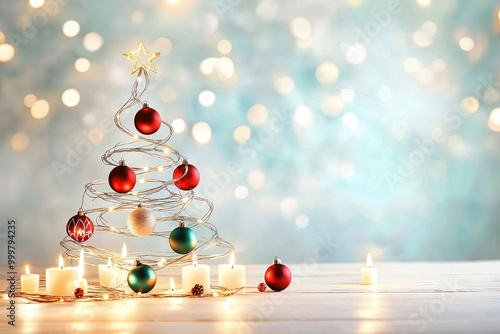 Christmas tree background, ...