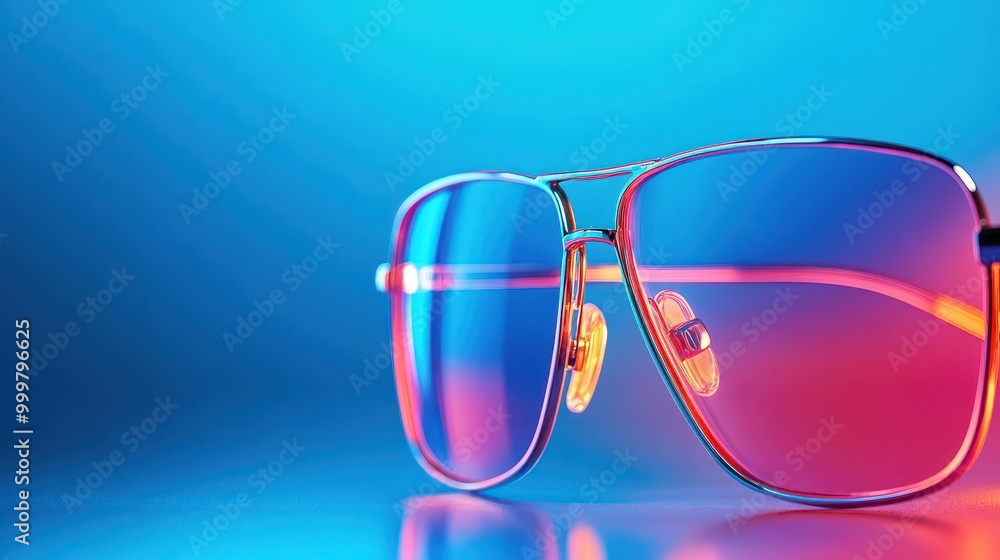 Innovative Glasses with Colorful Lenses Display Innovative Glasses with Colorful Lenses Display