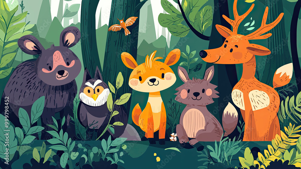Vector animal background Vector animal background
