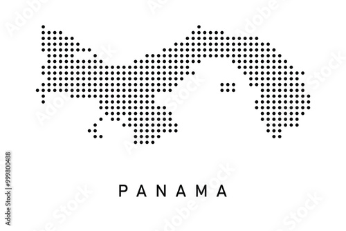 Dotted Map of Panama 