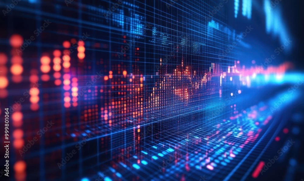 Business and financial investment with number text. HUD infographic of financial. Business charts and data numbers, Information reports of business strategy for investment