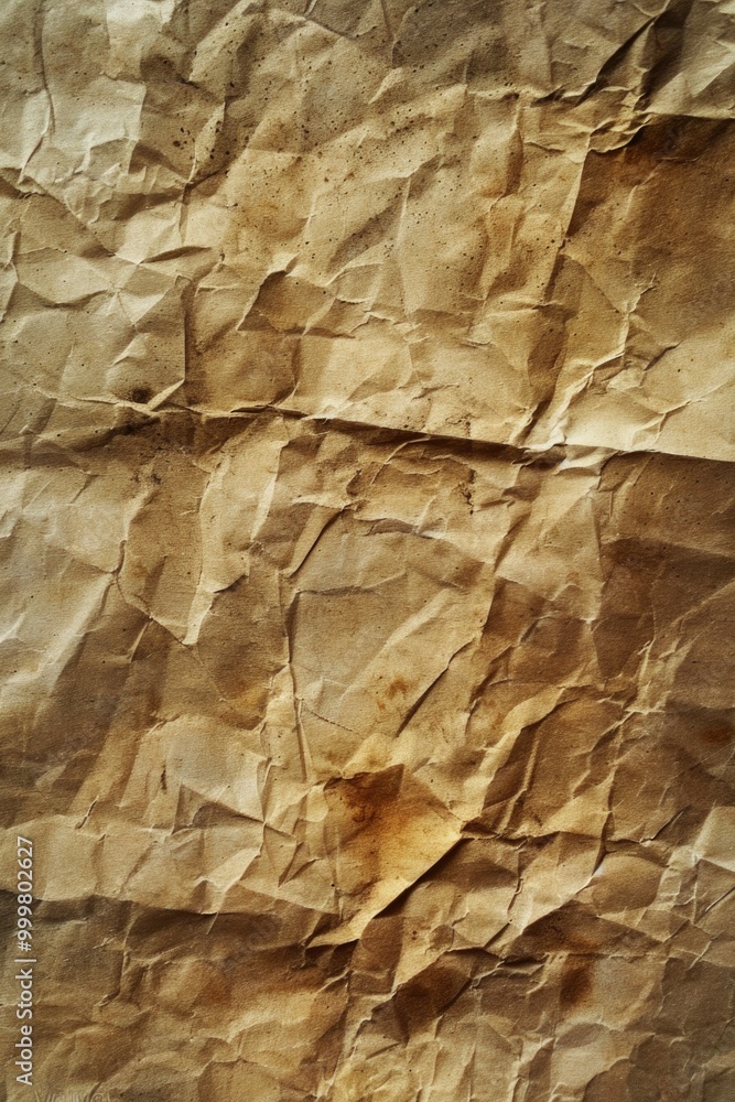 Close-up shot of a rough textured brown paper Close-up shot of a rough textured brown paper