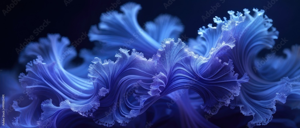 Fototapeta premium Abstract Blue Swirls