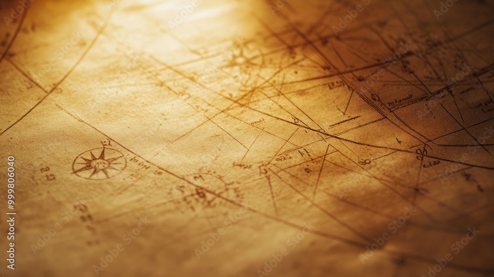 Fototapeta premium Vintage Map Background