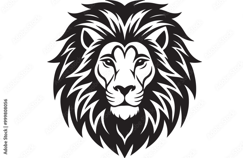 Lion head isolated on white background. Lion head vector illustration. Lion head isolated on white background. Lion head vector illustration.