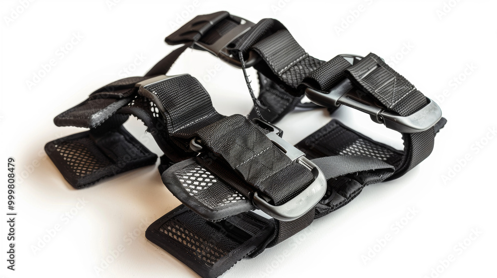 Patellar tendon straps and braces for supporting and stabilizing the patellar tendon isolated on white background