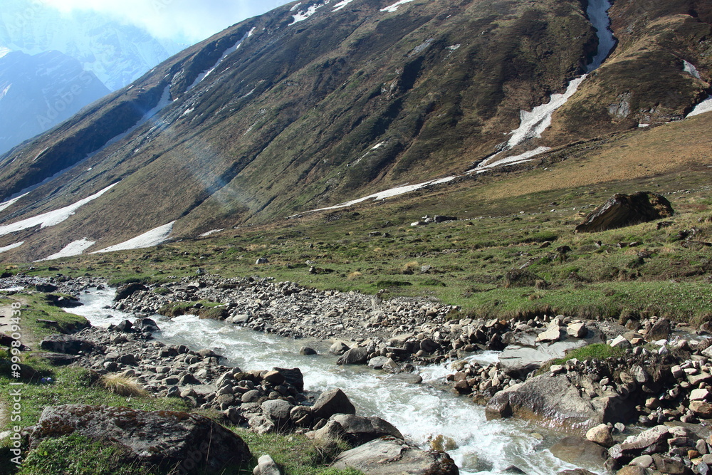 stream between mountains stream between mountains