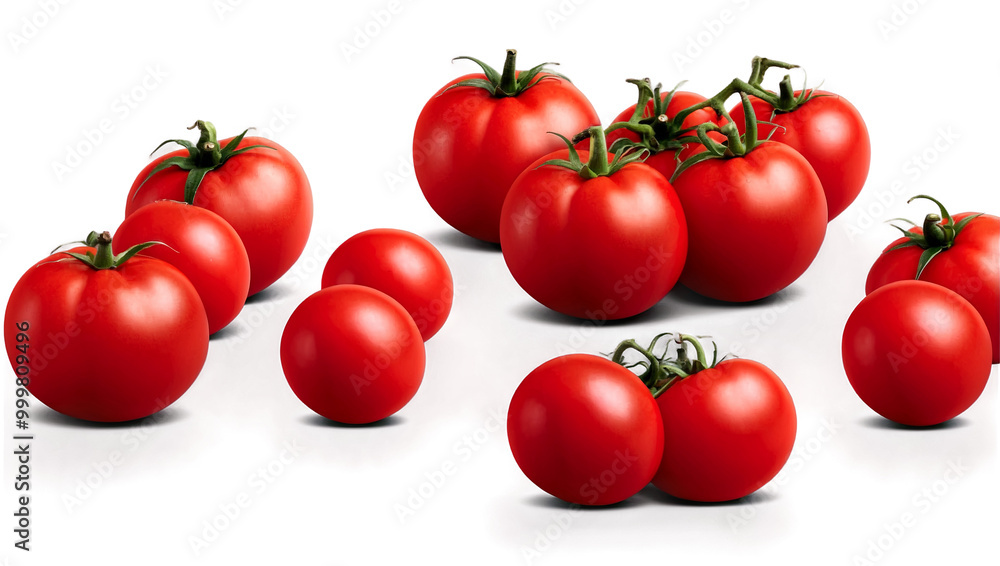 Cut-Out Elements of Fresh Tomatoes Cut-Out Elements of Fresh Tomatoes