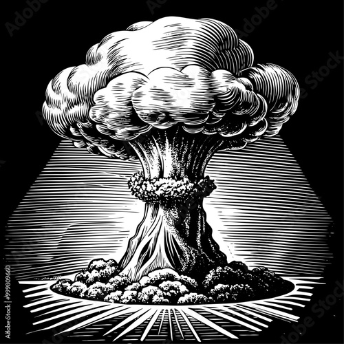 Nuclear explosion, in line design.