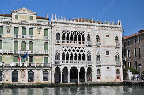 Obraz na płótnie Venedig - Der Palast Ca' d'Oro w salonie