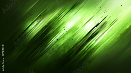 Dynamic green abstract pattern with streaks and light effects in a modern design for backgrounds and wallpapers