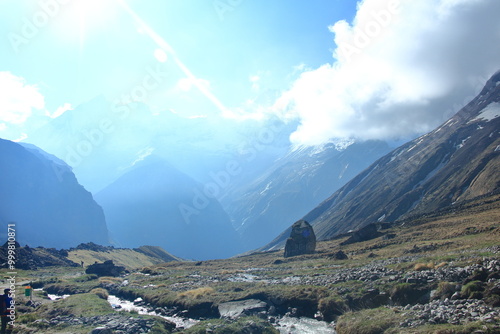 landscape in the himalayas