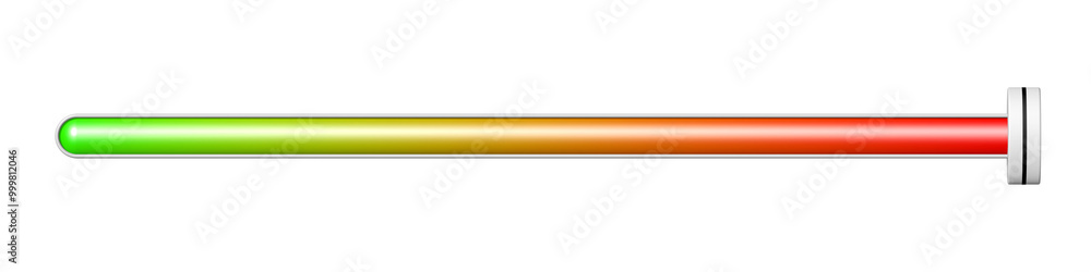 Obraz premium Ein Schieberegler steht auf Maximum