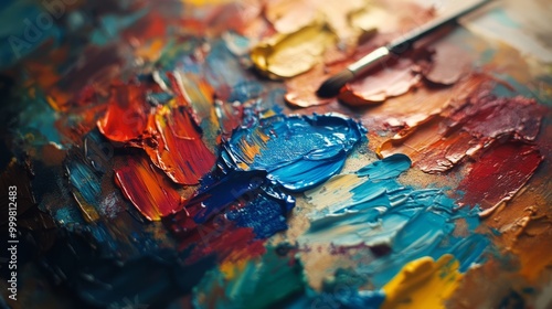 Vibrant Oil Paint Palette