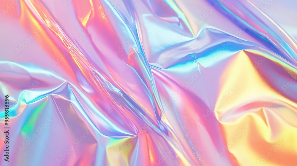 Colorful Iridescent Wrapping Paper Background Colorful Iridescent Wrapping Paper Background