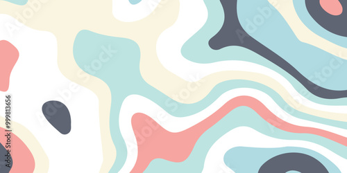 Abstract modern background vector with wave papercut style. Wavy bold curved lines and squiggles ornament. Papercut abstract gradient background. 3d art vector cutout. 
