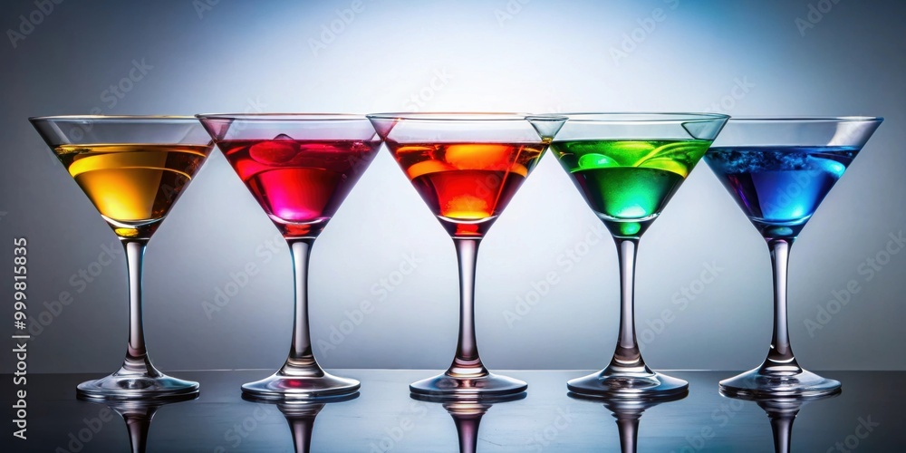 Martini glasses filled with colorful liquid, cocktail, drink, party, celebration, alcohol, bar, glassware, fancy Martini glasses filled with colorful liquid, cocktail, drink, party, celebration, alcohol, bar, glassware, fancy