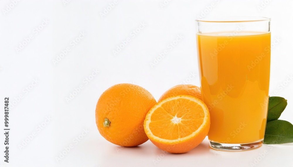 fresh squeezed orange juice or OJ has a lot of Vitamin C, Folic acid with juice vesicle bits, or pulp. Isolated on white background with copy space. blood, navel, Valencia, clementine or tangerine fresh squeezed orange juice or OJ has a lot of Vitamin C, Folic acid with juice vesicle bits, or pulp. Isolated on white background with copy space. blood, navel, Valencia, clementine or tangerine
