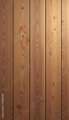 Wooden wall paneling with a warm tone for background decoration with copy space