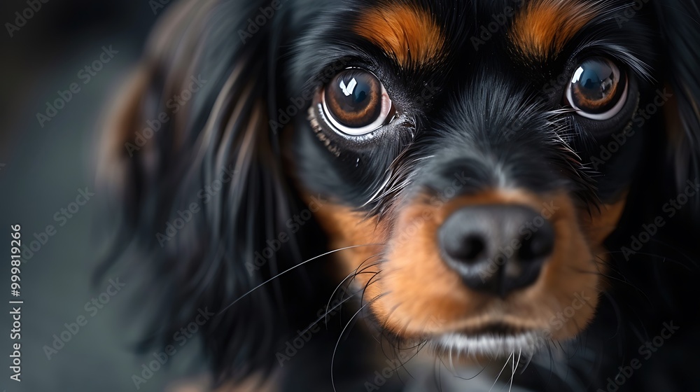 Close up portrait of little dog Close up portrait of little dog