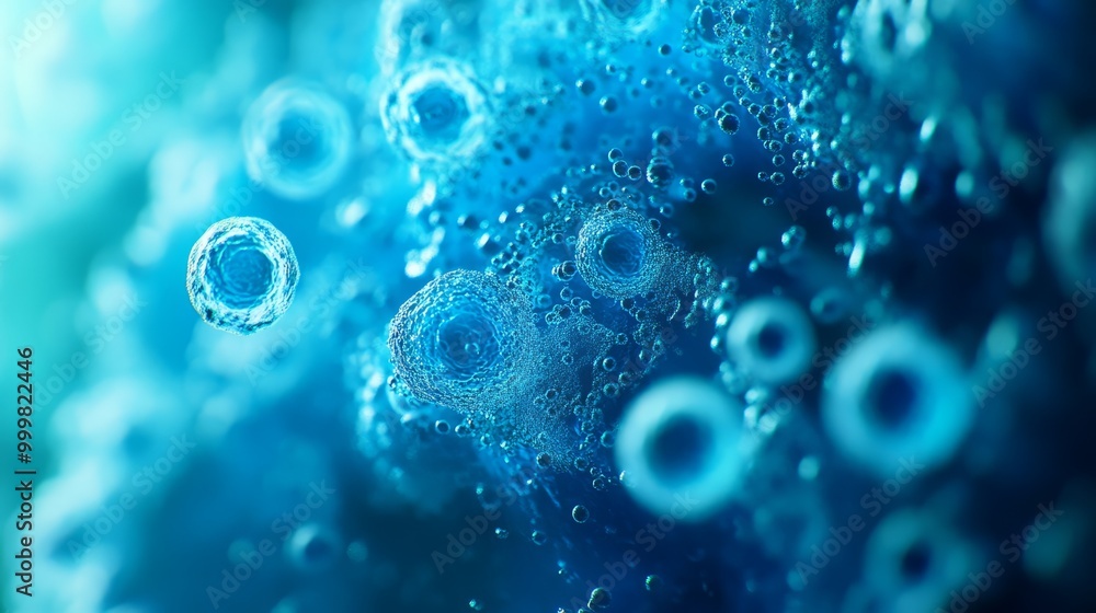 Blue Bubble Abstract Blue Bubble Abstract
