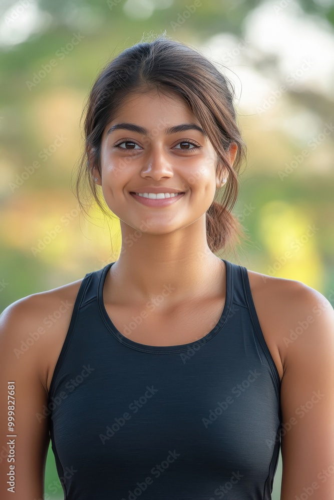 young indian woman wearing jogging casual young indian woman wearing jogging casual