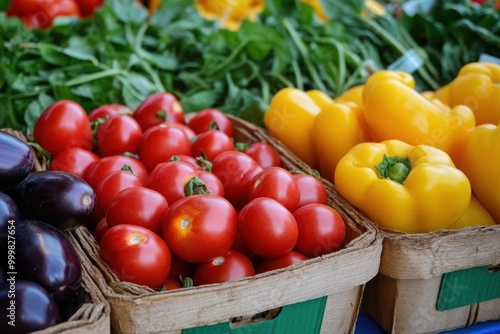 Fresh Produce at Farmers Market Stall