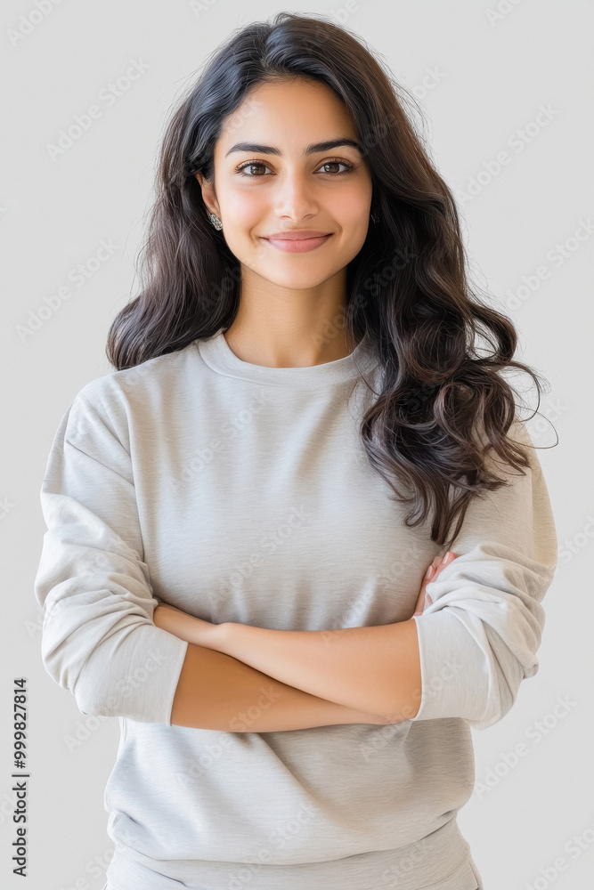 young indian woman wearing jogging casual young indian woman wearing jogging casual